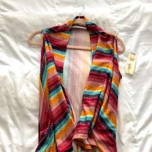 Wrangler serape sleeveless kimono